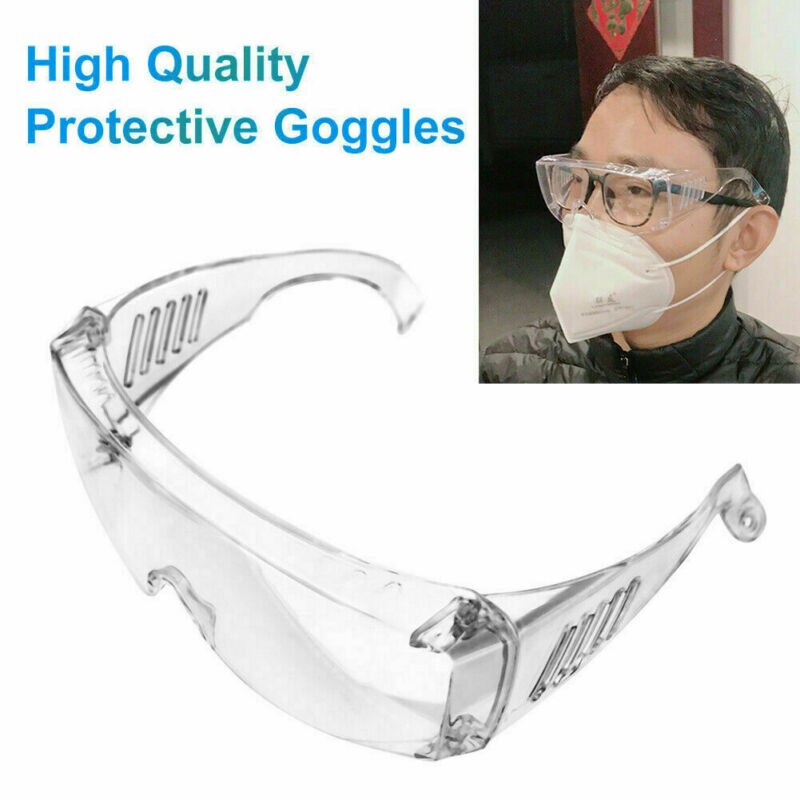 Transparante Beschermende Bril Isolatie Speeksel Splash Duidelijk Veiligheid Goggle Oogbescherming Werk Lab Anti Dust Chemische Bril