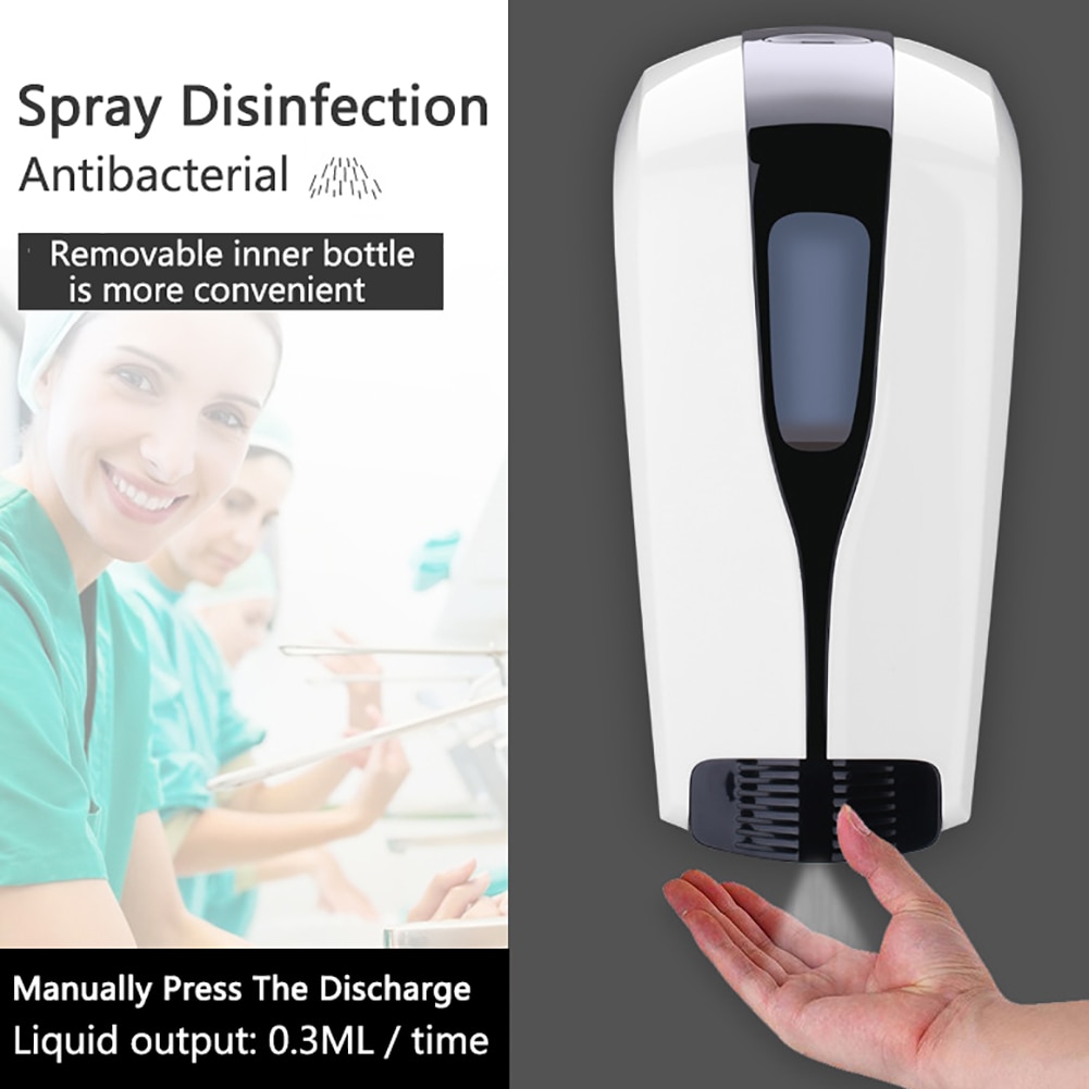500/1000ml Wall-Mounted Soap Dispenser Press Type Hand Disinfection Machine Alcohol Sterilizer Home Hand Sanitary Soap Dispenser
