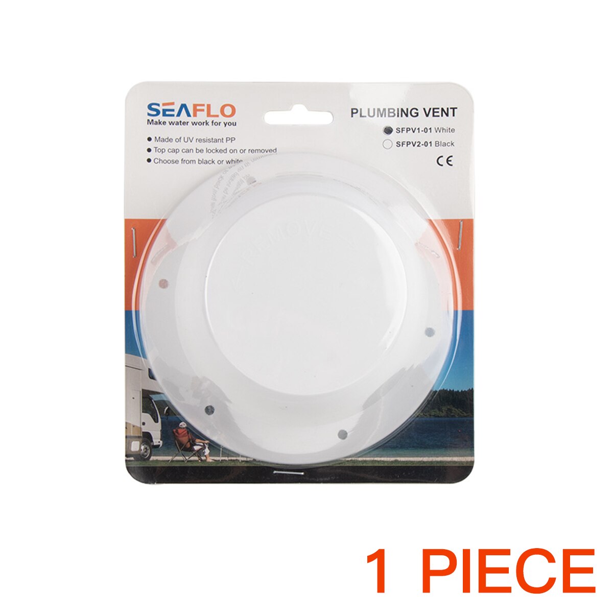 Boot Rv Vent Cap Regendicht Paddestoel Hoofd Vorm Ventilatie Cap Top Mounted Ronde Uitlaat Vent Cap Voor Rv Accessoires: 1 PIECE