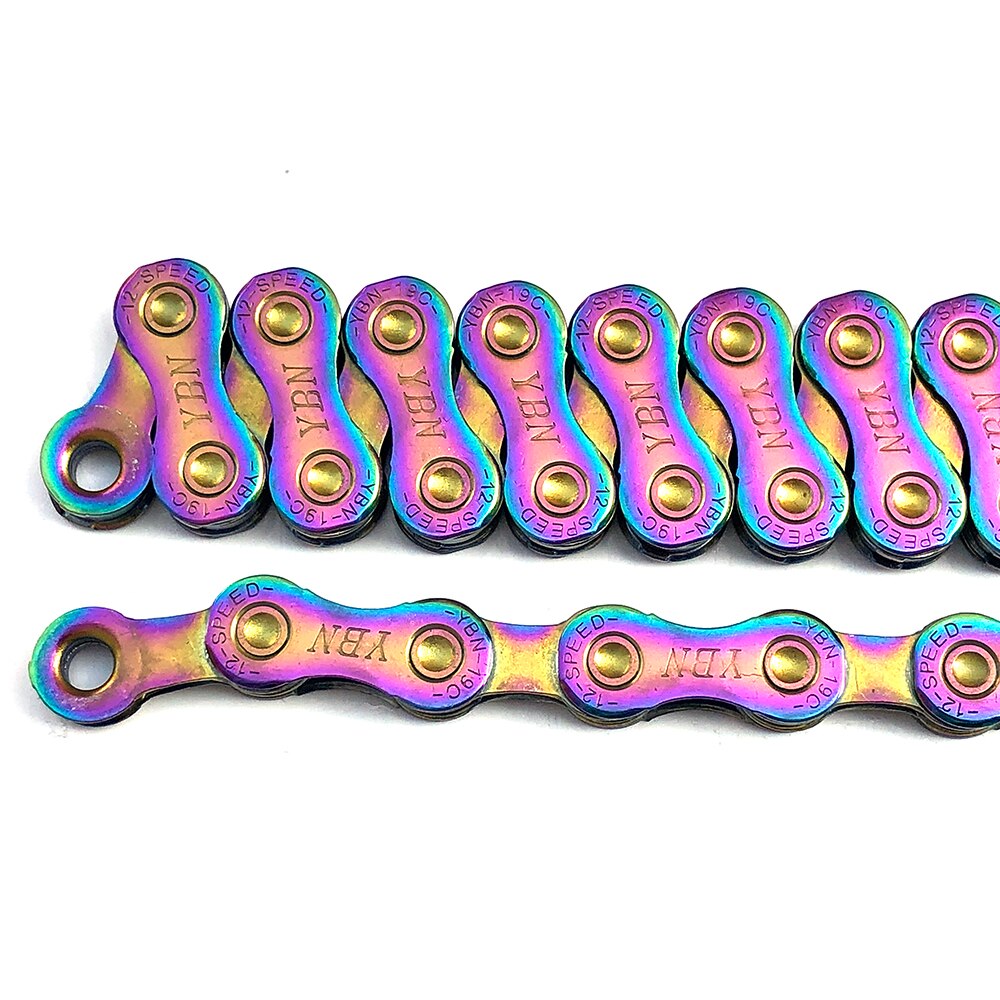 YBN Bicycle Chain 12 Speed Plating Color MTB Mountain Road Bike Chain For SRAM Shimano Campanolo System
