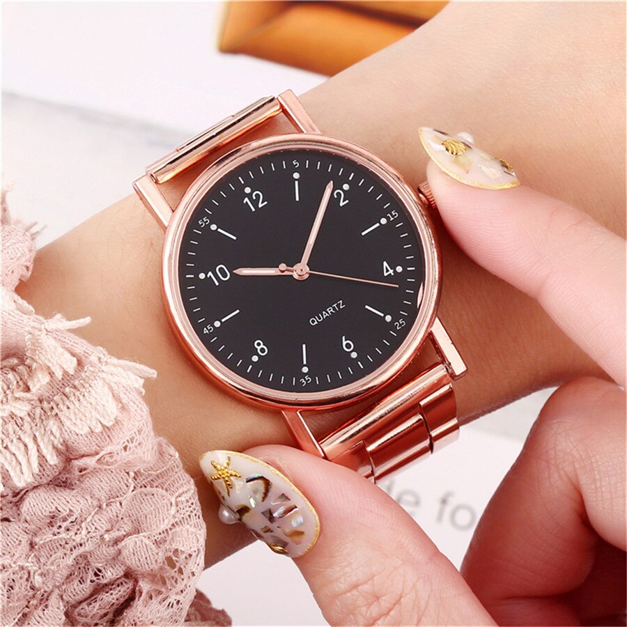 Mode Dames Horloge Lichtgevende Wijzerplaat Roestvrij Stalen Band Casual Armband Horloge Dames Quartz Analoog Mode Horloge Reloj MujerY30