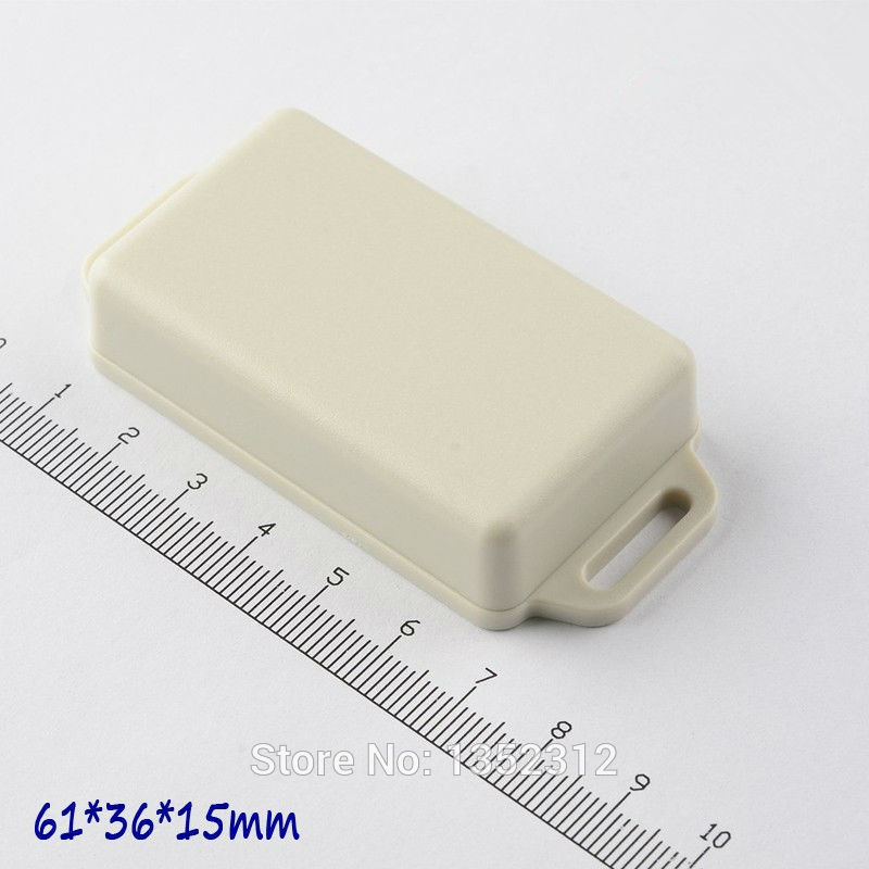 Caja de conexiones abs de montaje en pared caja electrónica pequeña caja proyecto impermeable caja tomacorriente de plástico de 61x36x15mm, 20 unids/lote