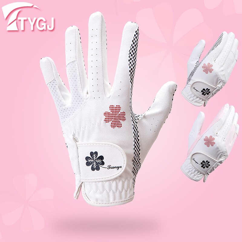 Women's golf gloves Korean anti slip gloves palm silicone particles left and right hands