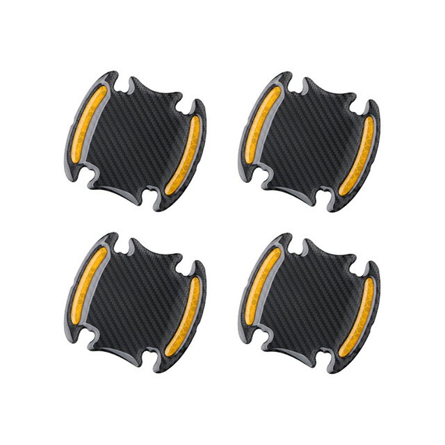 Autocollant 3D pour poignée de porte de voiture, 4 pièces, peinture, protection contre les rayures, couverture universelle: Ube A
