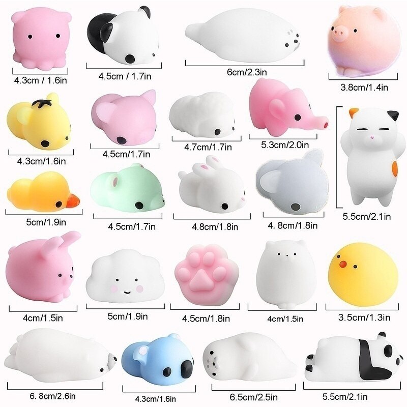 Mini Change Color Squishy Cute Cat Antistress Ball Squeeze Mochi Rising Abreact Soft Sticky Stress Relief Funny Toy