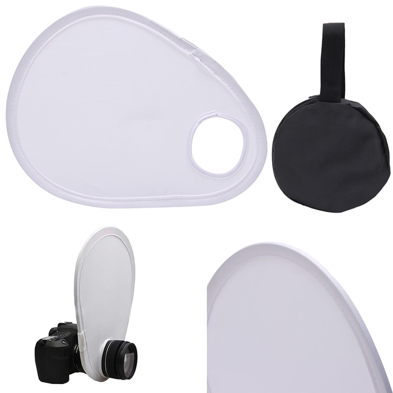 Réflecteur universel de diffuseur de lentille de Flash de photographie de pliage pour l'appareil-photo reflex numérique M2EC
