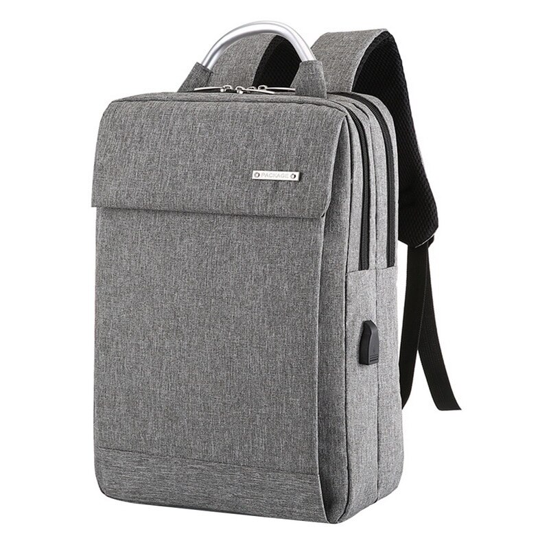 Men Laptop Backpacks Travel Backpack Multifunction Business Bag Anti Theft USB Charging Waterproof Unisex School Backpack: grey 6