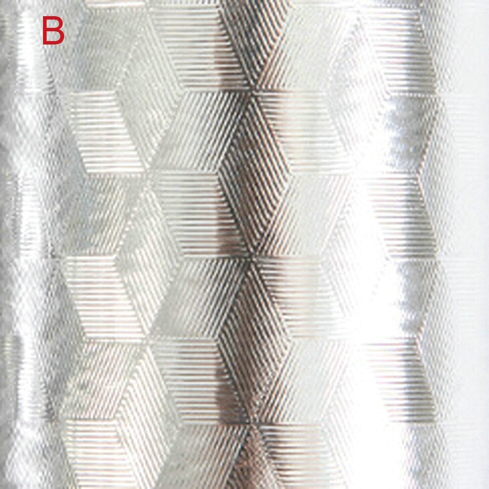 Keuken Zelfklevende Stickers Dikkere Aluminiumfolie Keuken Kast Sticker Waterdicht Zelfklevend Behang Vochtbestendige: B