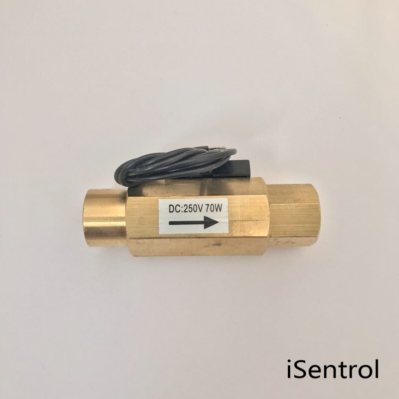 USM-FS41TB Flow Sensor Switch Reed Switch Brass Magnetic Sensor Switch 1.5-12L/min 250V DC 70W 2 wire iSentrol Zhongjiang Open