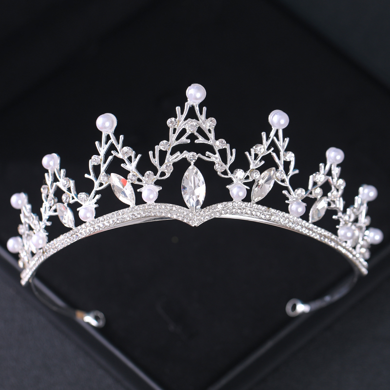 Vintage Crystal Crown Tiara For Women Bridal We... – Grandado