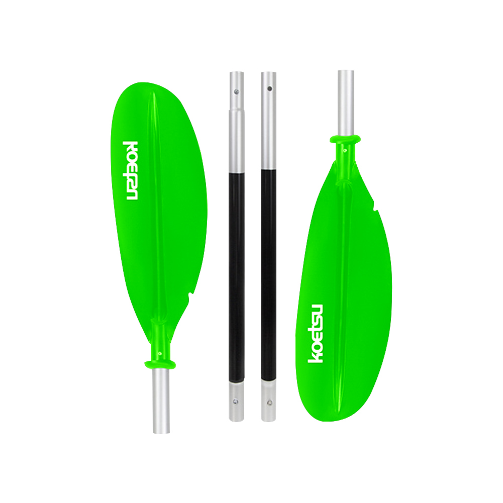4-delige SUP-peddel Verstelbare dubbele kop Surfpaddle Aluminium Stand Up Paddleboard-peddels voor buitensporten: groen