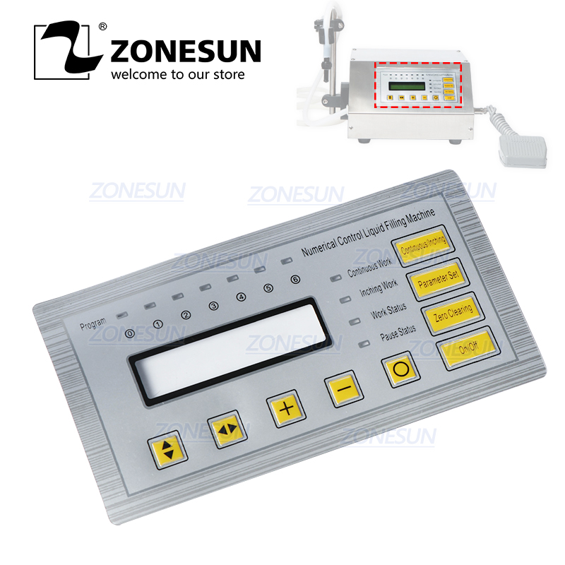 Zonesun displaypanelklistermärke för gfk -160 vätskepåfyllningsmaskin