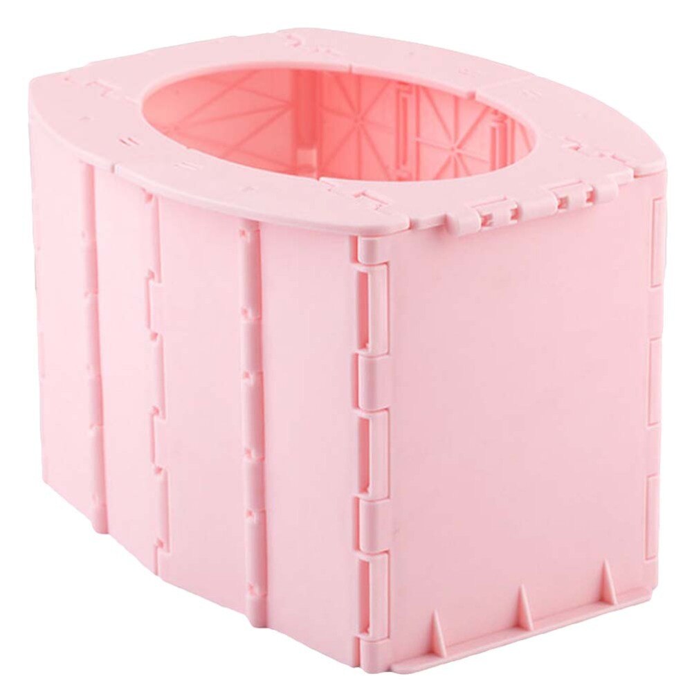 1Pc Baby Reizen Wc Draagbare Opvouwbare Closestool Auto Wc Draagbare Wc Praktische Toilet Voor Baby Infant Kids (Roze)