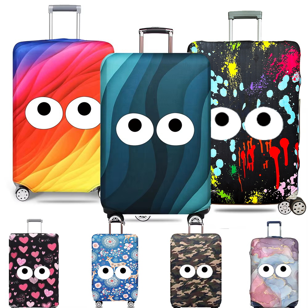 Travel Suitcase Protective Cover Luggage Protective Cover Cute Printing Suitable for 18-28 Inch Suitcases