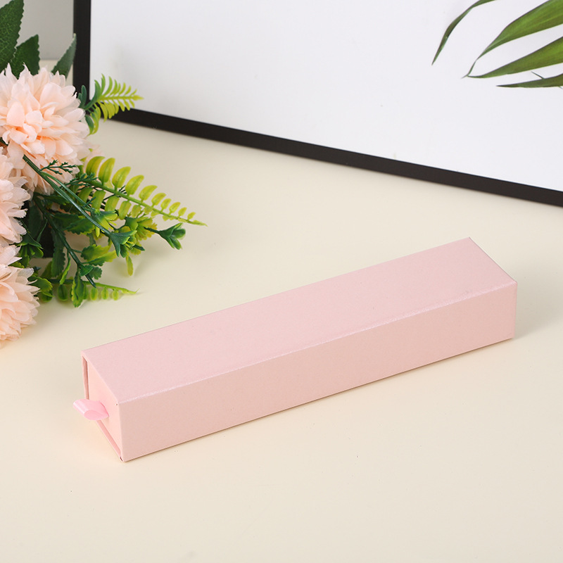 5 pièces coloré Long tiroir bijoux collier montre organisateurs stockage carton boîte pour les femmes emballage fournitures