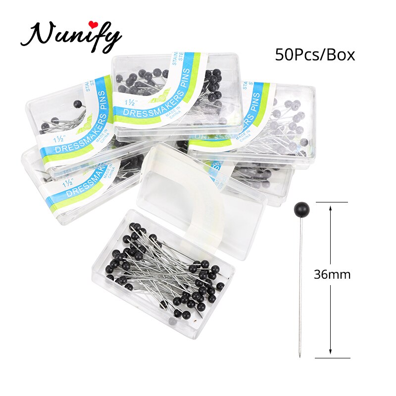 Nunify Head Ball Pins For Jewelry Making Multi-Color Sewing Pins Straight Quilting Pins For Dressmaker Decoration Push Pins