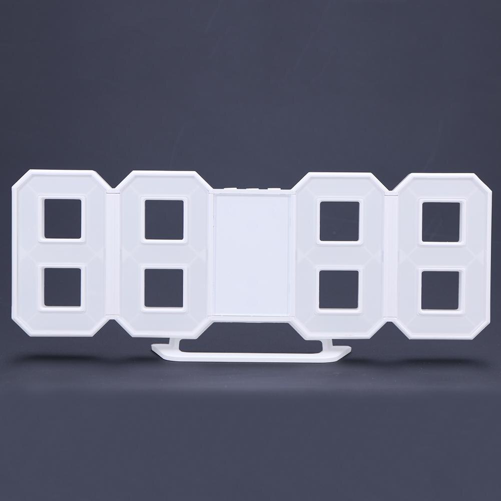8 formad 3d digital bordsklocka usb datum tid celsius display väckarklocka led nattlampa väggmonterad väckarklocka hem skrivbord deco