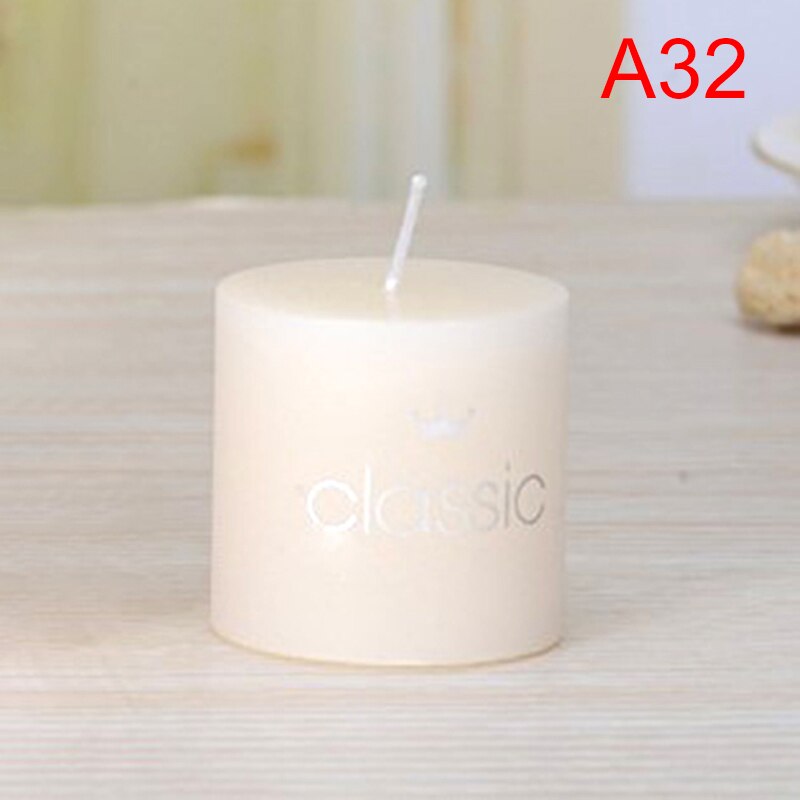 1 Pcs Wedding Column Wax Scented Candles Craft Candle: as pic