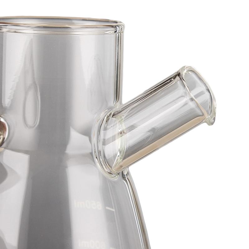 650ml högborosilikatglas olivolja vinäger kruka dispenser flaskor vinäger kan grym lagring med handtag och lock