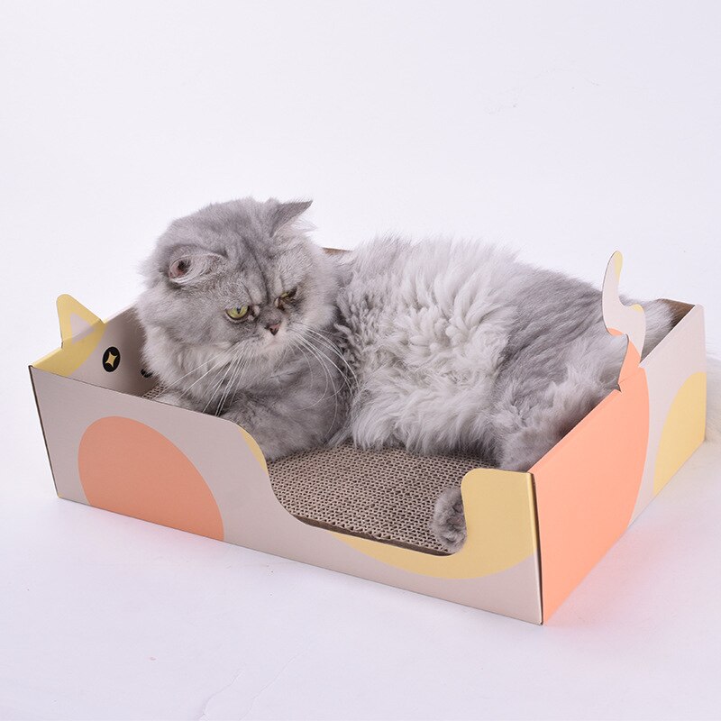 ZK30 Corrugated Paper Cats Scratch Board for Kitten Grinding Nails Interactive Protect Furniture Cat Toy Cat Scratcher Toy: D