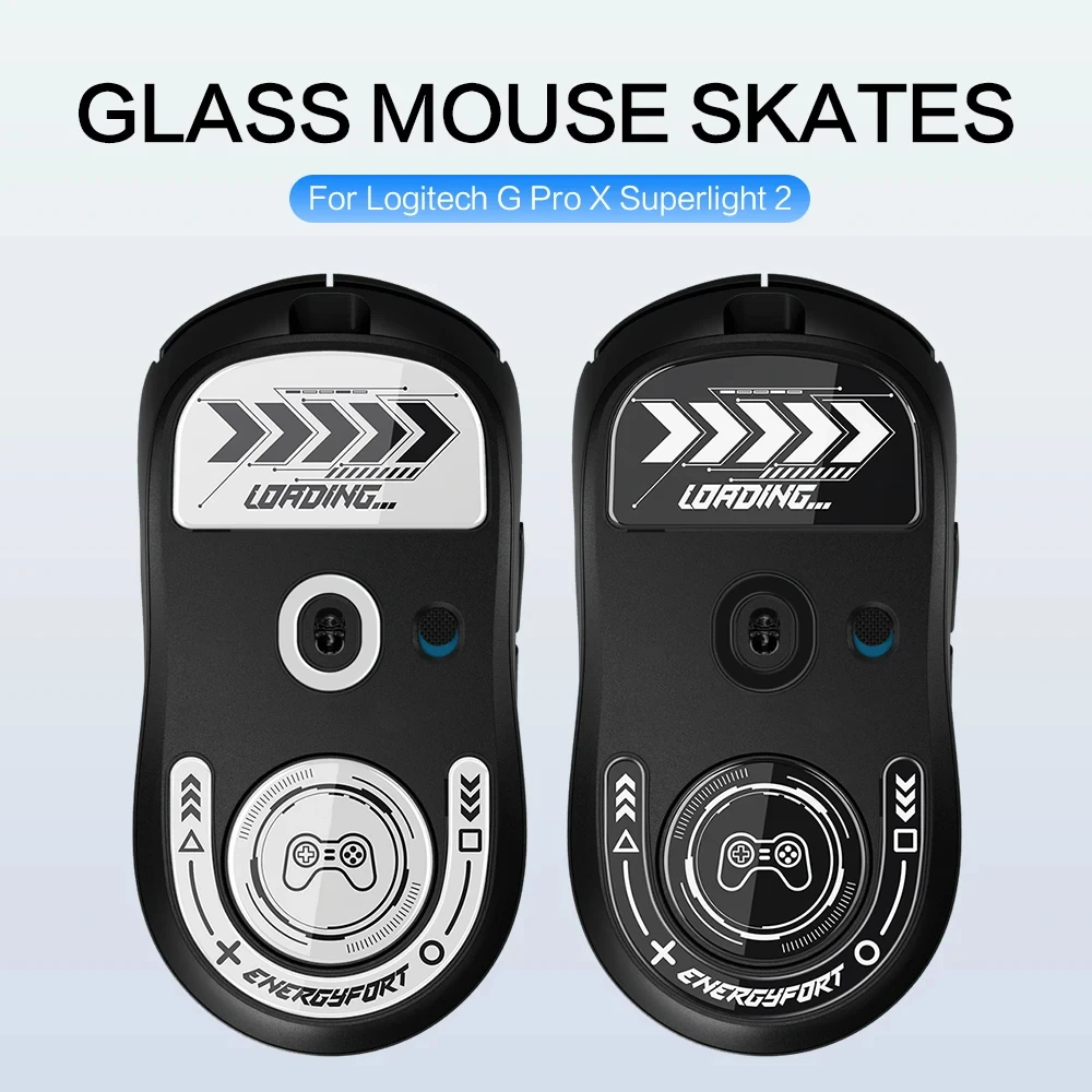 Pés de mouse patins para logitech g pro x superlight 2 mouse para jogos sem fio bordas curvas arredondadas pés de mouse de vidro substituição