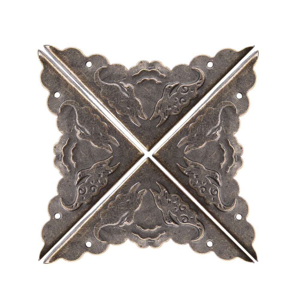 Koffer doos hoeken beugels decoratieve hoek voor meubeldecoratie driehoek gesneden 4 stuks/lot