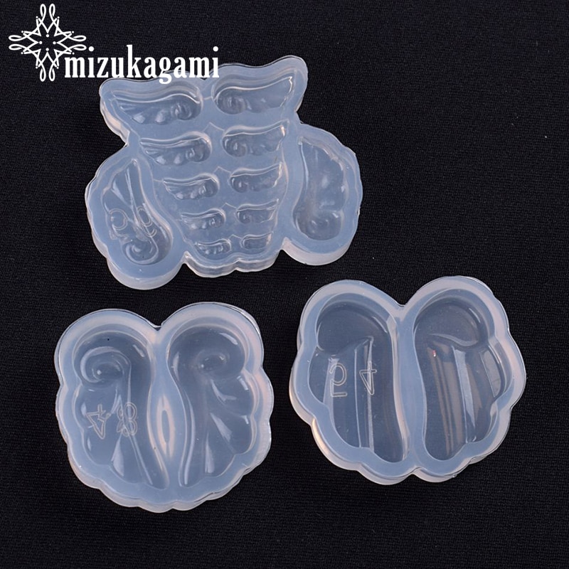 1 pcs UV Gioielli In Resina di Silicone Liquido Muffa Resina Ala Pendenti e Ciondoli Stampi Per Il FAI DA TE Intervallare Decorare Fabbricazione Dei Monili