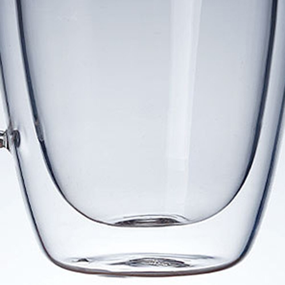 250/350/450ml gjennomsiktig glass varmebestandig dobbel vegg glass vannkopp øl kaffekopp sett håndlaget ølkrus te krus