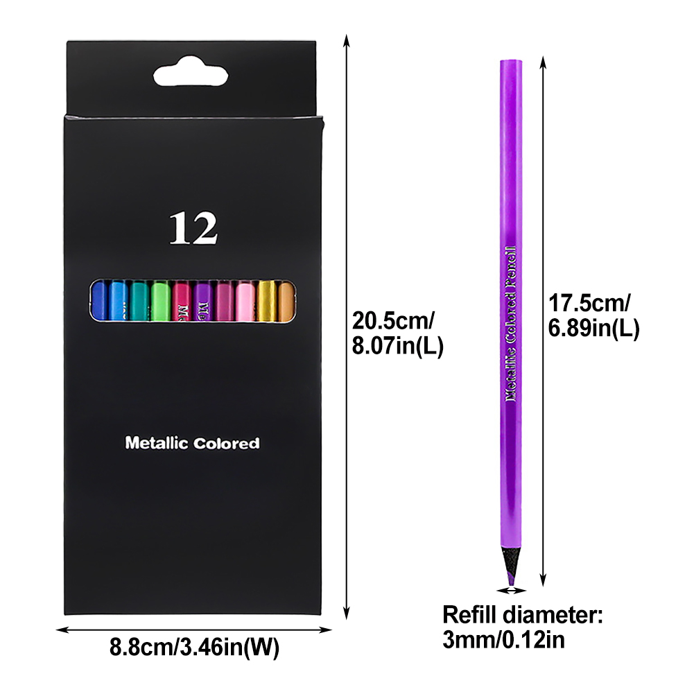 12pcs Adults Kids Students Writing Coloured Pencil Set Sketching Painting Wooden For Drawing Beginners