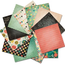 24 Sheets -themed Scrapbook Paper 15.2cm X 15.2cm Square Kids Handmade Diy Scrapbooking Craft Decoration Package Parper