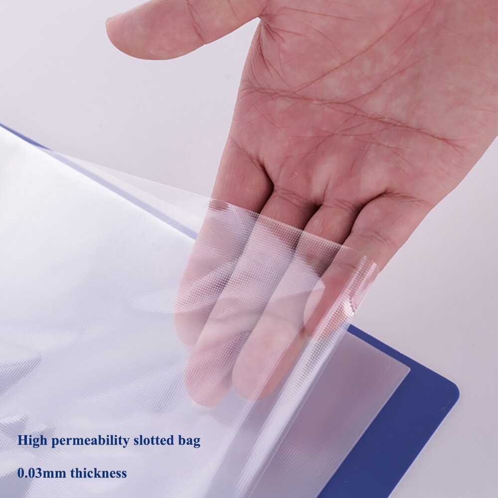1/2/3/5PCS Deli folder 33610 transparent interleaf A4 clear leaf file folder 10-100 sheets documents loose leaf folder