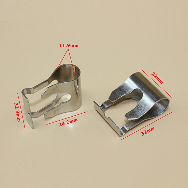 2 st bil vindrute vindrutetorkare länkage clips reparationsverktyg mangan klämma packning för auto fjäder reparation klämma tillbehör