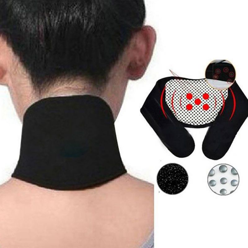 1Pc Neck Brace Magnetische Therapie Toermalijn Neopreen Nek Ondersteuning Zelf Verwarming Hals Magneet Beschermen Band Voor Nekpijn Riem