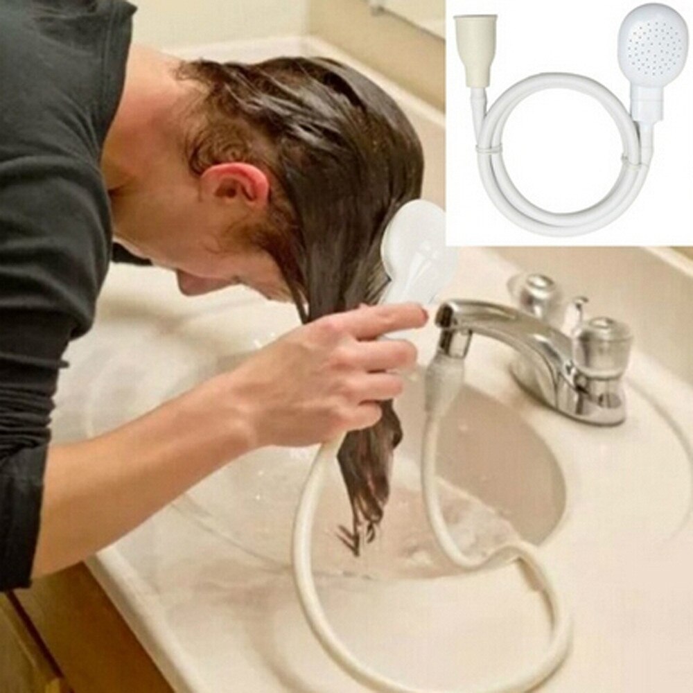 1 sæt vandhane brusehoved spray afløb si kæledyr vask vand vandhane vandhane slange vask vask hårvask brusebad multifunktionelt
