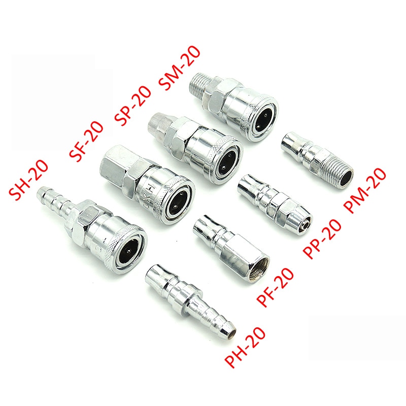 Raccord pneumatique Type C raccord rapide | Tuyau de compresseur d'air PP20/SP20/PF20/SF20/PH20/SH20/PM20/SM20, Coup