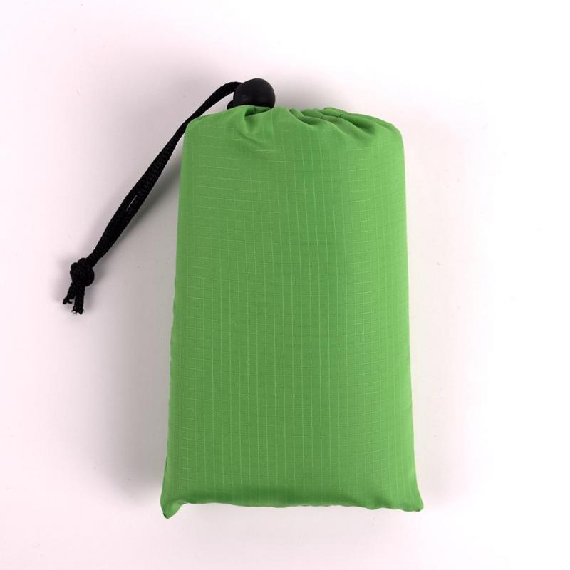 Vattentät ficka strand utomhus campingmatta filt lätt kompakt utomhus picknickmatta markduk presenning campingmatta 8: Grön / 1 x 1.4m