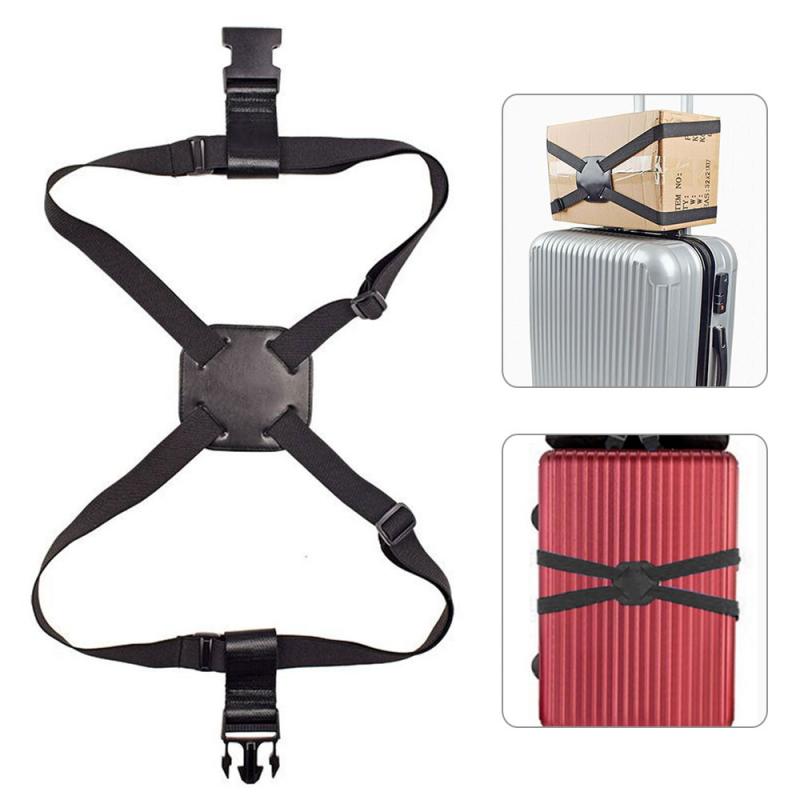 1 Pcs Luggage Binding Belt Adjustable Luggage Suitcase Cross Strap Belt With Lock Rope Band Travel Accessories: 02