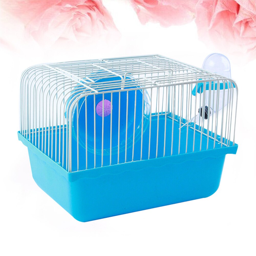 Cage à Hamster Portable, petit animal domestique, Chinchilla, maison de voyage (bleu)