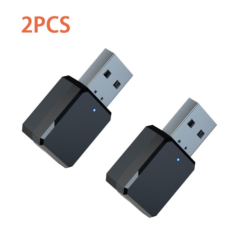 Wireless USB Bluetooth Adapter For Computer Bluetooth Dongle USB Bluetooth 5.1 PC Adapter Bluetooth Receiver Transmitter Adapter: 2pcs