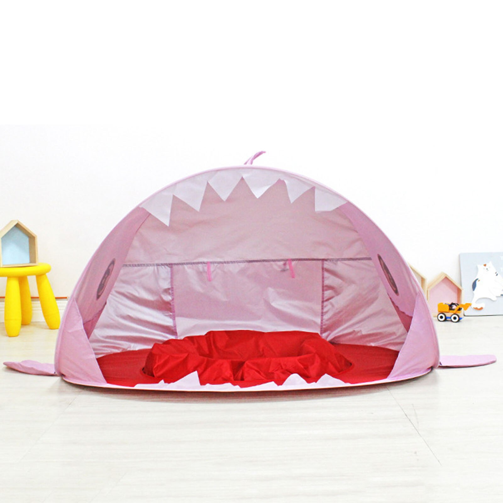 Kinder Outdoor Spielzeug Strand Zelt Cartoon Sharks Strand Zelt Wasserdichte Kinder Tragbare Bauen Im Freien Sonnencreme Schwimmen Pool