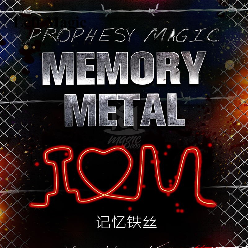1pcs /lot sihir Memory iron wire I love U - I love you magic tricks magic show close up magic illusion E3103