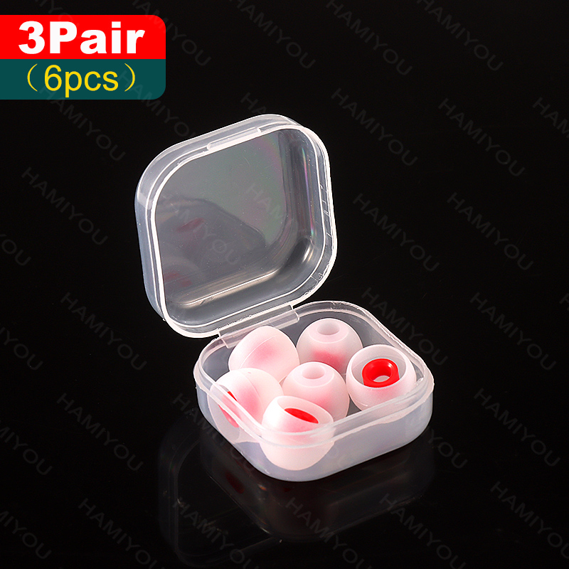 9-3 paren, noise cancelling siliconen oortelefoon accessoires, 4mm vervangende oortelefoon accessoires, zachte oordoppen, L M S in oortelefoon oordoppen. Geschikt voor hoofdtelefoons met poorten van 4-6 mm diameter: l / Sneeuw