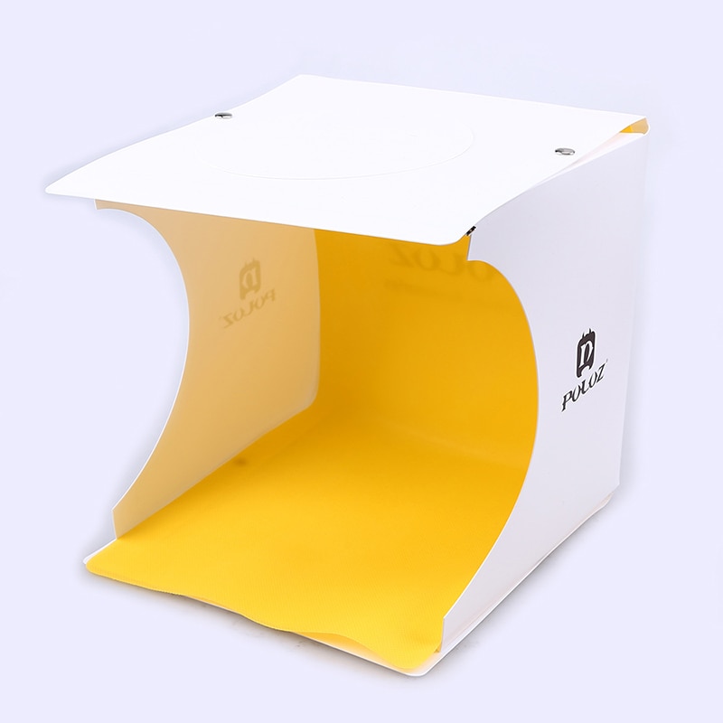 1Pc Folding Lightbox Double LED Light Soft Box Photography Photo Studio Softbox Photo Background Kit Accessories White