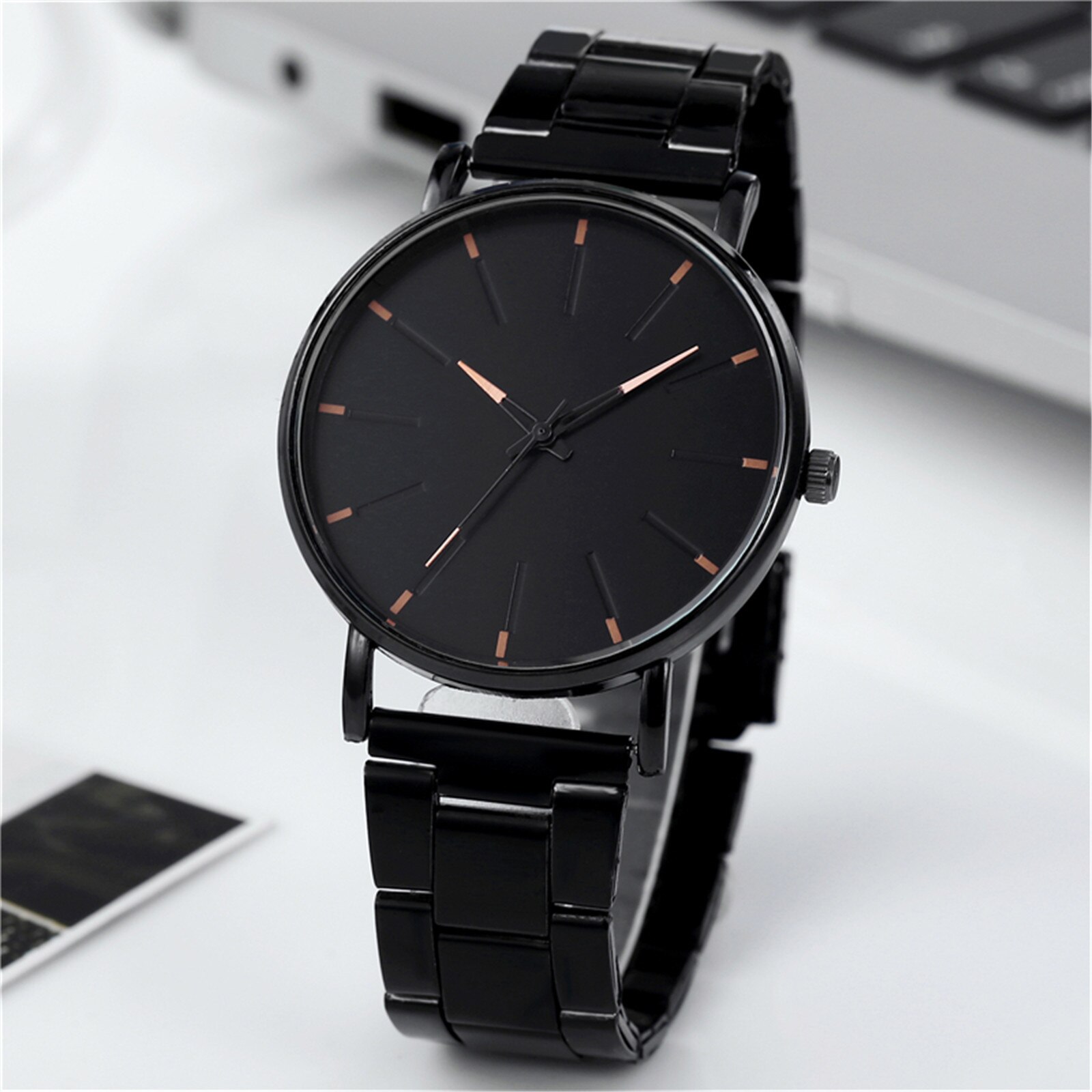 Simple Men's Watches For Men Clock Stainless Steel... – Grandado