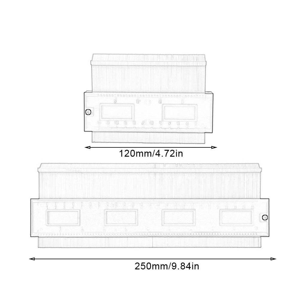 Multi-Function Contour Gauge Arc Scale Profile Gauge Type Profiler Woodworking Gauge Irregular Contour Gauge