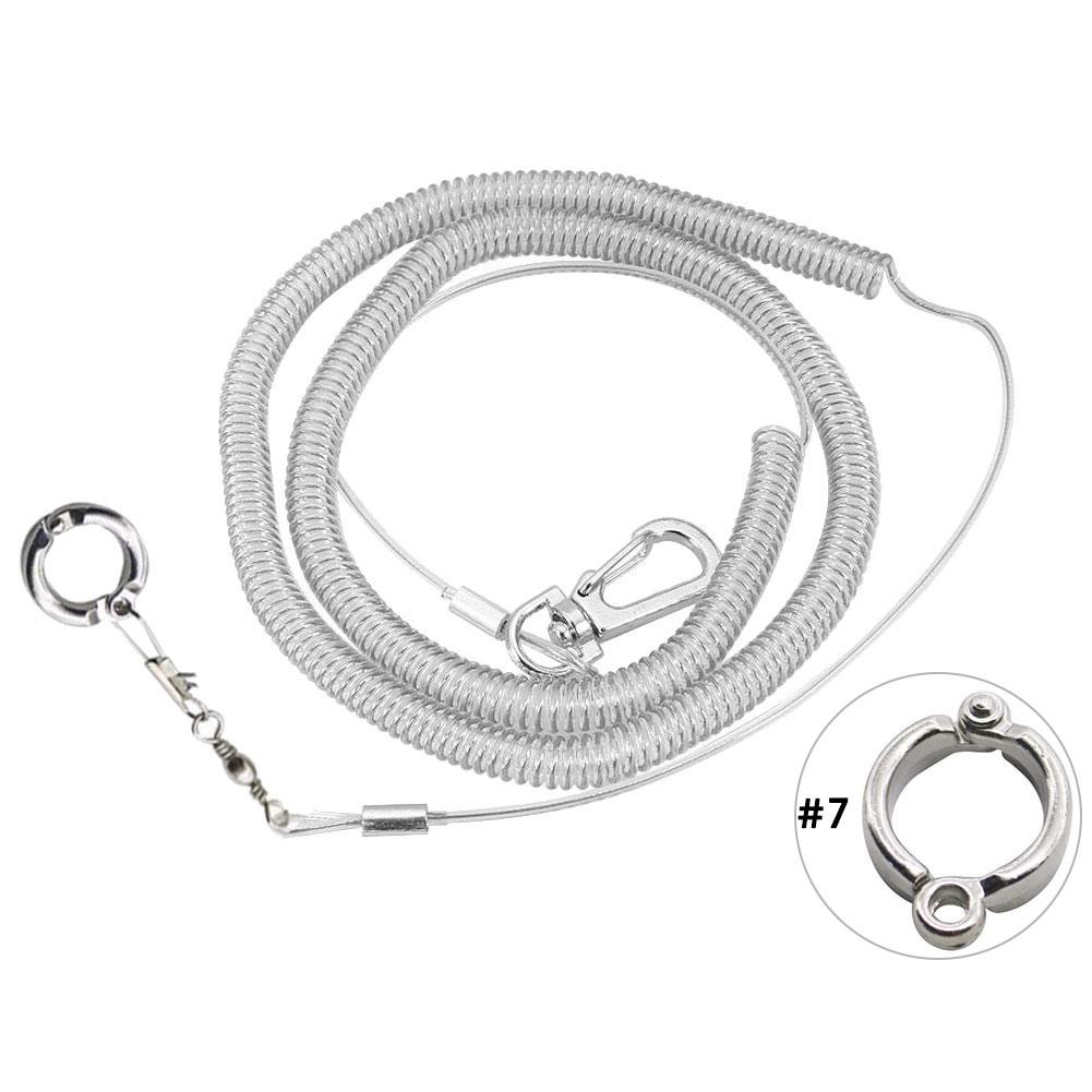 3M Vogel Fliegen Ausbildung Leine Mit Bein Ring Ultra-licht flexibel Papagei Vogel nutzbar machen Anti-biss Seil für Ara Nymphensittich Star: 6.5 mm