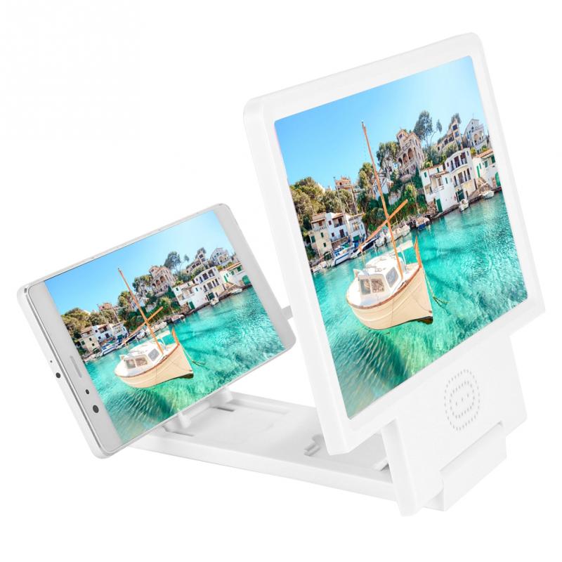 Haut-parleur de téléphone portable avec loupe d'écran vidéo HD support de support de loupe agrandir l'écran pour téléphone iPhone Xiaomi Huawei