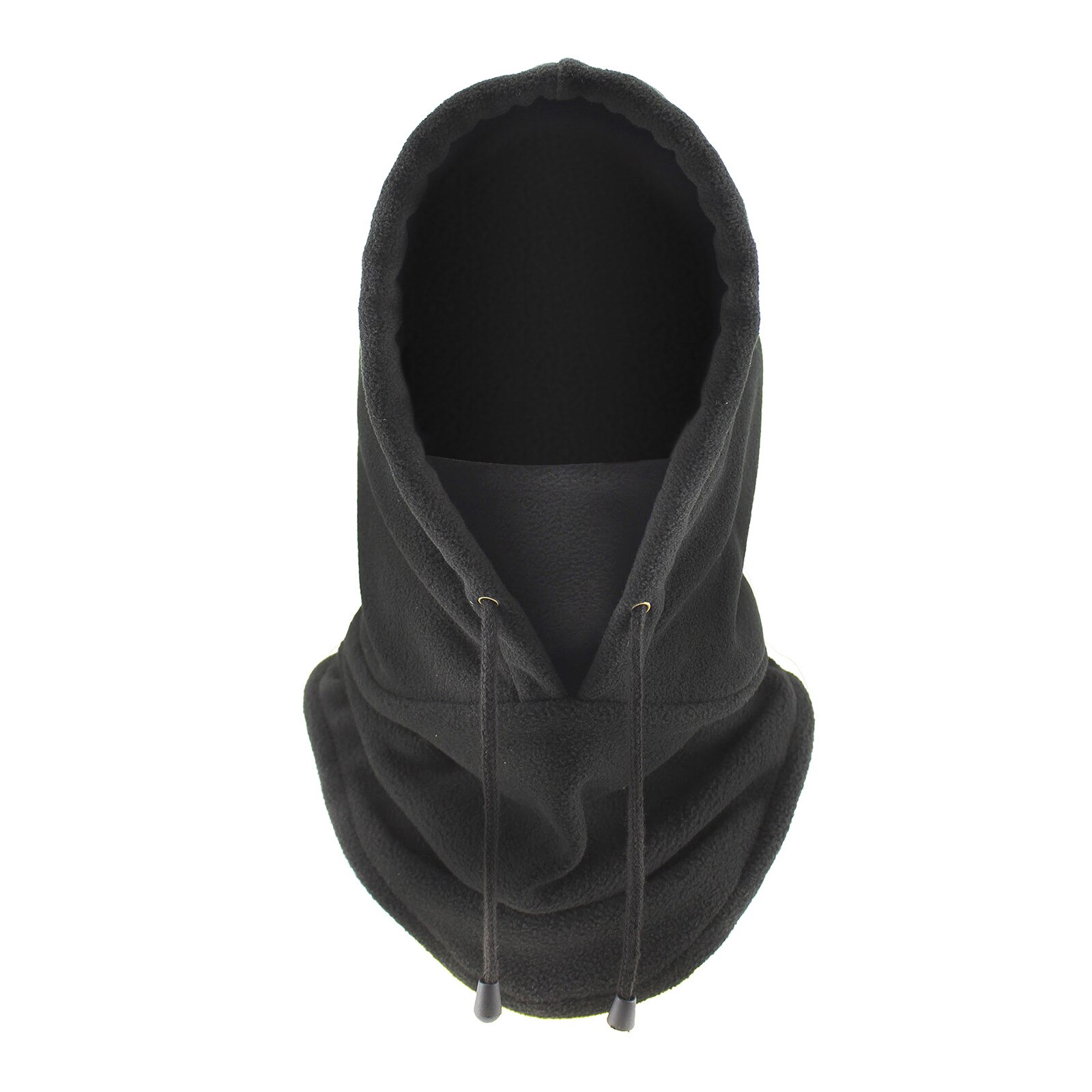 Full Face Mask Women Men Bomber Hats Motorcycle Windproof Ski Outdoor Winter Sport Scraf Hat Caps: Black