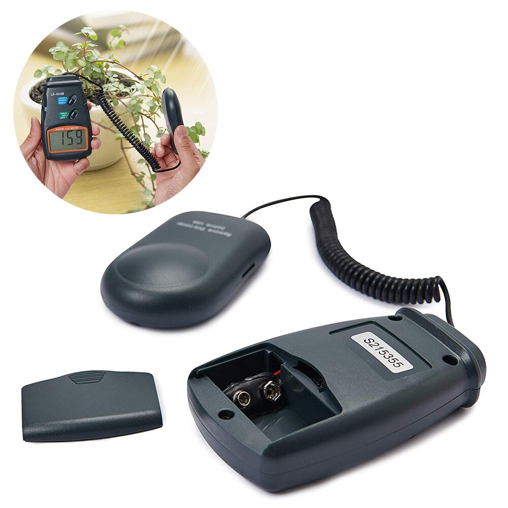 Digital Light Meter 3 Range LX-1010B Digital Meter/Digital Illuminance Meter 0 - 50000 Lux Photometer Exposure Remote Control