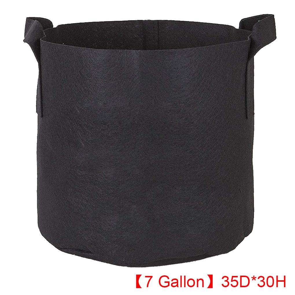 1pc Black Garden Plant Grow Bag Vegetable Flower Pot Planter DIY Potato Garden Pot Plant Eco-Friendly Grow bag: 35x30ccm